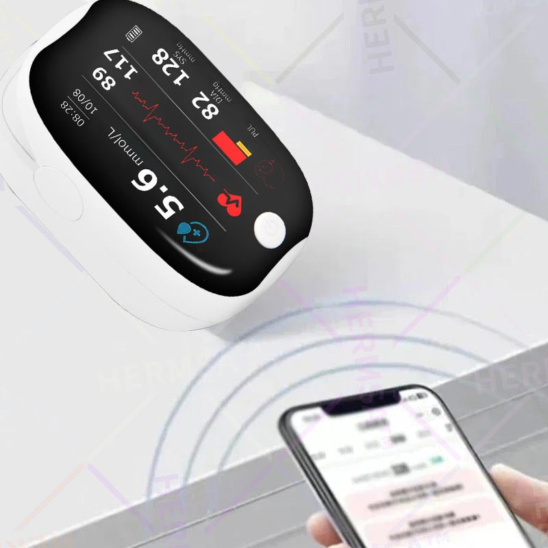 【公式ストア】HERMSA™ 精密多機能非侵襲医療機器（血糖値、血中酸素飽和度、血圧測定対応）【精度99.9％】🔥