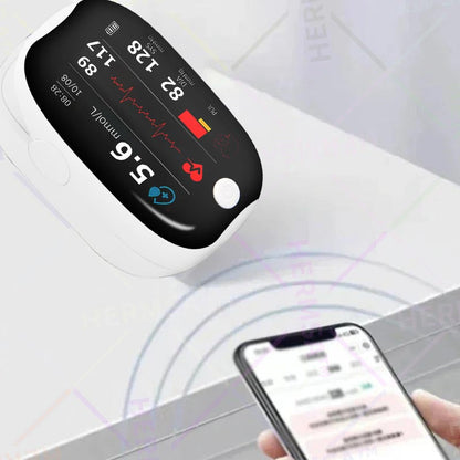 【公式ストア】HERMSA™ 精密多機能非侵襲医療機器（血糖値、血中酸素飽和度、血圧測定対応）【精度99.9％】🔥
