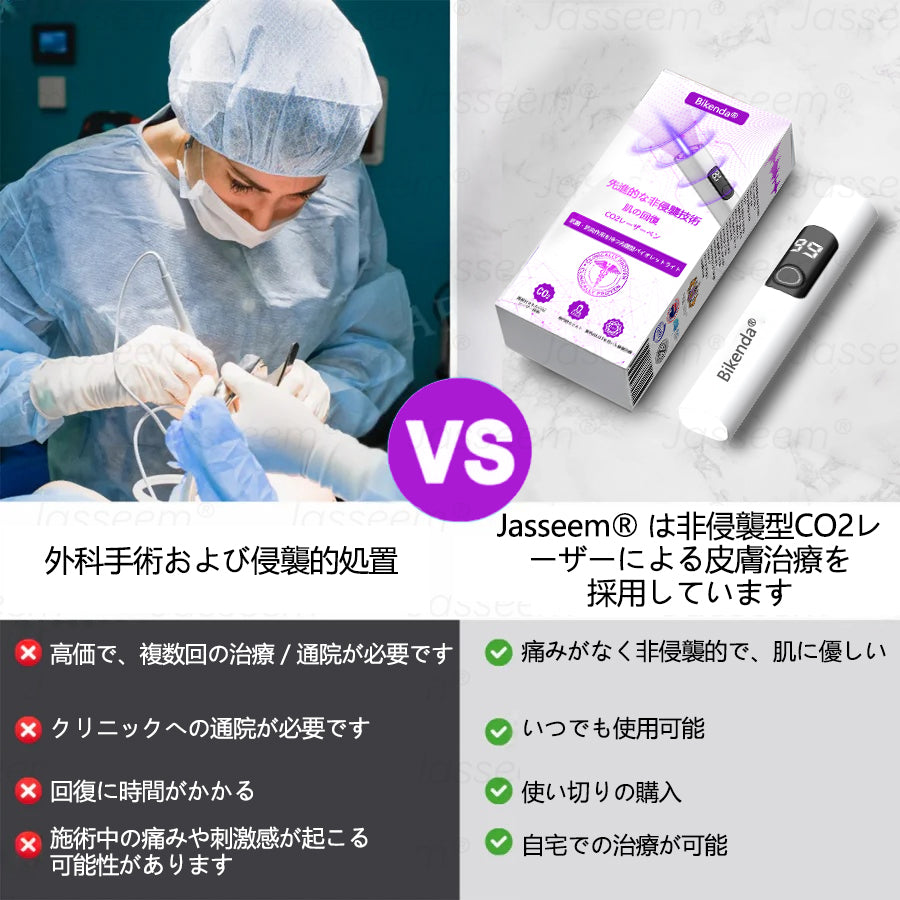 Bikenda® 高性能CO₂レーザーペン 🛫（痛みなし・面倒なしで、イボ・ほくろ・シミ・小さな肌のふくらみをやさしく除去！）お肌のケアにおすすめの非侵襲的アイテムだよ！
